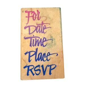 Posh Impressions Rubber Stampede Party Plans Rubber Stamp